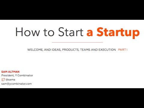 What Do You Need to Start a Startup? thumbnail