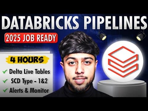 Databricks Declarative Pipelines Full Course | Master DELTA LIVE TABLES In 2025 thumbnail