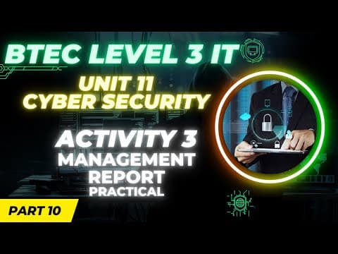 BTEC Level 3 IT - Unit 11 - Cyber Security & Incident Management - Part 10 - INCIDENT MANAGEMENT thumbnail