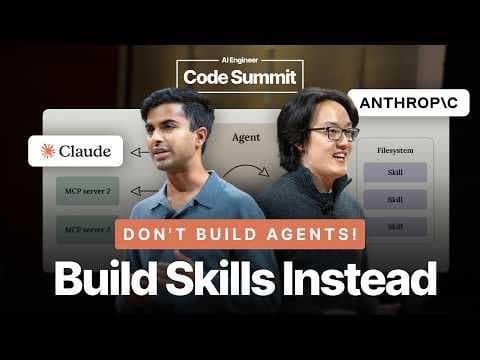 Don't Build Agents, Build Skills Instead โ Barry Zhang & Mahesh Murag, Anthropic thumbnail