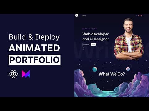 How to Create an Animated Portfolio Website with React thumbnail