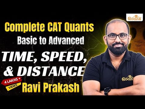 Time Speed and Distance 1 | CAT Preparation | Arithmetic | Quantitative Aptitude thumbnail