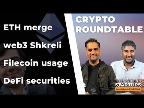 Crypto Roundtable: Shkreli's new web3 project, ETH merge, Gensler goes after DeFi protocols | E1542 thumbnail
