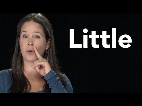 How to Pronounce LITTLE - American English thumbnail