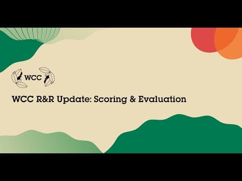 WCC Rules & Regulations Updates: Scoring & Evaluation thumbnail