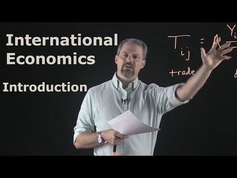 International Economics: Introduction to International Economics and the Gravity Model thumbnail