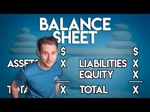 The BALANCE SHEET for BEGINNERS (Full Example) thumbnail