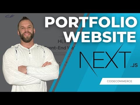 Build a NEXT JS Portfolio Website With Tailwind CSS | Jr. Front-End Developer thumbnail