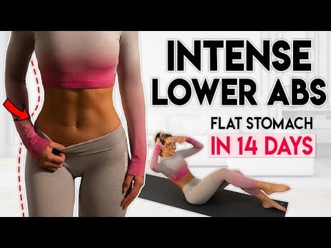 INTENSE LOWER ABS FAT BURN in 14 Days | 5 min Home Workout thumbnail