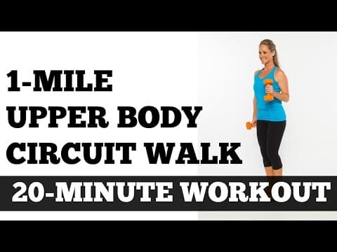 Walk at Home, Indoor Walking, Low Impact, Strength Training: 1 Mile Upper Body Circuit thumbnail