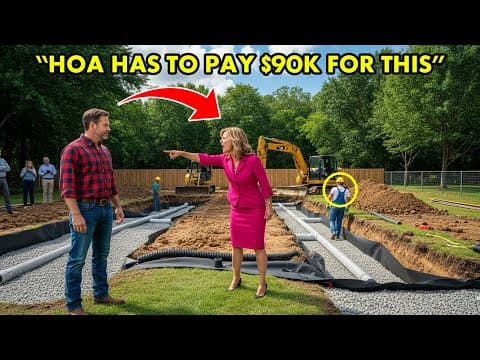 HOA Diverted Floodwater Into My Basement — So I Made Them Install a $90,000 Drainage System thumbnail