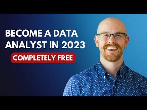 How to Become a Data Analyst in 2023 (Completely FREE!) thumbnail