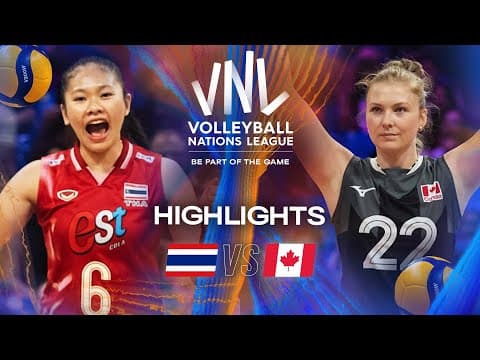 Thailand 🇹🇭 vs. Canada 🇨🇦 - Highlights | Week 3 | Women's VNL 2025 thumbnail