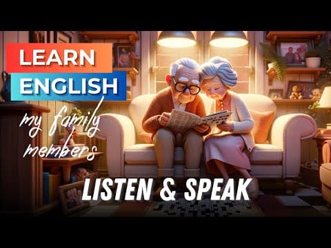 Learn English through Stories (My Family) | Daily English Speaking Practice - Listening Skills thumbnail