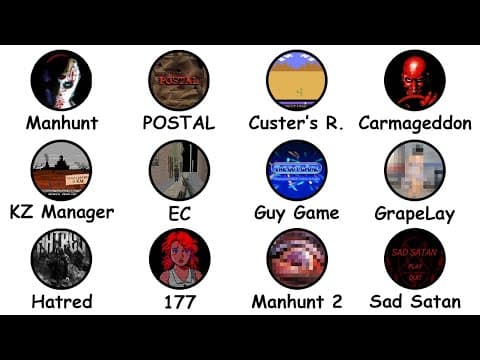 Every DISTURBING BANNED Video Game in 8 Minutes thumbnail