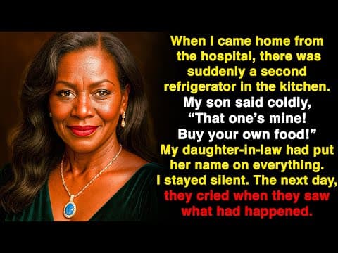 When I came back from hospital, there was another fridge in the kitchen — my son said, “It’s mine!” thumbnail