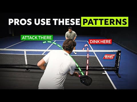 Pro Pickleball Dinking Patterns Explained! - Play an Aggressive Right Side thumbnail