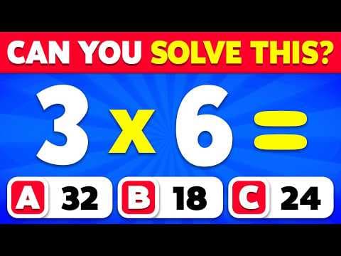 Can You Pass This Maths Quiz...? ➗✖️🧠 | Easy, Medium, Hard, Impossible | Quiz Blitz thumbnail
