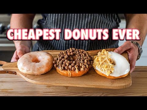 How to Make Cheap Gourmet Donuts at Home thumbnail