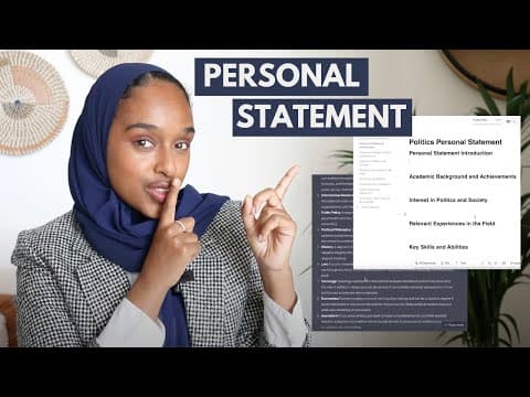 How To Write A Personal Statement Using ChatGPT and AI Tools thumbnail