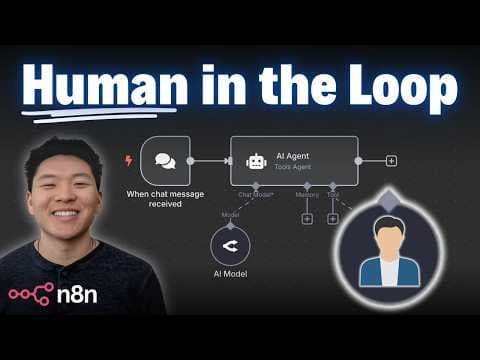 The Secret to Making AI Agents 100% Reliable - Human in the Loop (n8n) thumbnail