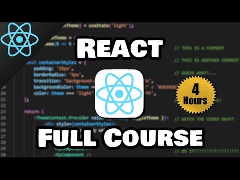 React Full Course for free ⚛️ thumbnail