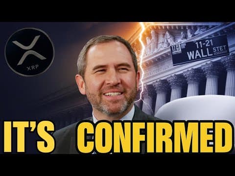 Ripple XRP News - BREAKING: THEY JUST CONFIRMED XRP’S MOMENT IS HERE (MUST WATCH) thumbnail