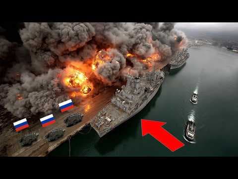 Ukrainian Drones STRIKE $20B Port Line for Hours—Then 150kg Bombs Meet Main Port, Shadow Ships... thumbnail