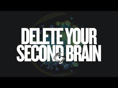 Why I Deleted My Second Brain: A Journey Back to Real Thinking thumbnail