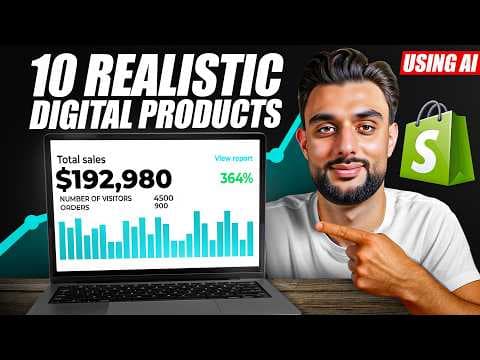 10 Digital Products Anyone Can Sell Using AI To Make $10,000/Month thumbnail