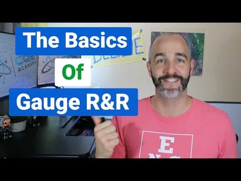 Gauge R&R Fully Explained!! (Measurement System Analysis) Part 1 thumbnail