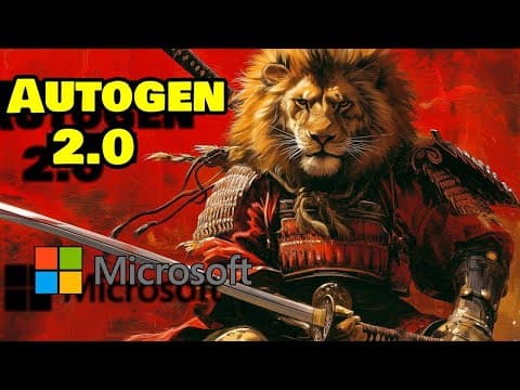AutoGen Tutorial 2.0 🔥 How to Build POWERFUL AI Agents with AutoGen Studio UI thumbnail