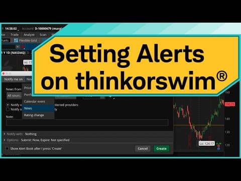 How to Create Price and News Alerts on thinkorswim® thumbnail