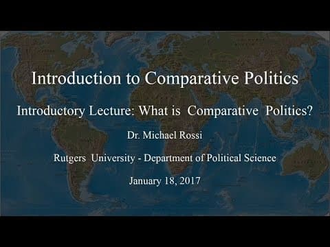 Introduction to Comparative Politics - What is Comparative Politics? thumbnail