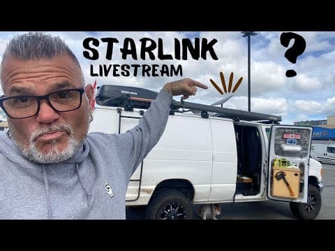 First Livestream On STARLINK INTERNET From a Walmart parking Lot. FINGERS CROSSED 🤞 thumbnail