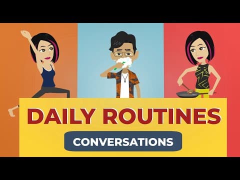 Talking About Daily Routines in English Conversations | Learn English Vocabulary thumbnail