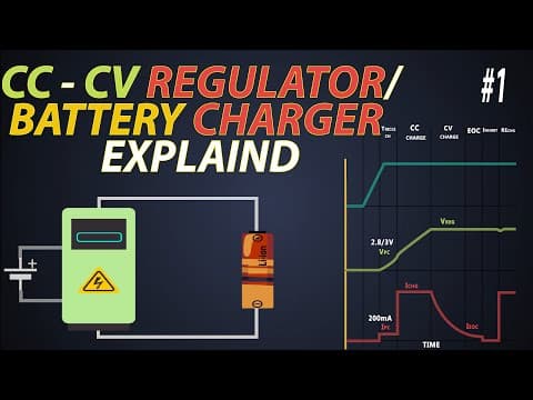 How does a Battery Charger work? CCCV Battery Charging | CCCV regulator | Li-ion cell charger thumbnail