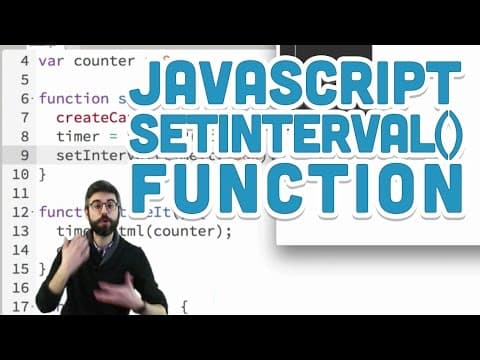 How Does the JavaScript setInterval() Function Work? thumbnail