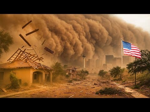 CHAOS in Las Vegas ! Terrifying Dust Storm Wreaks Havoc, Uproots Trees, Crushes Cars & Blocks Roads thumbnail