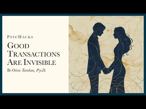 Good transactions are invisible: no one notices when it's working thumbnail