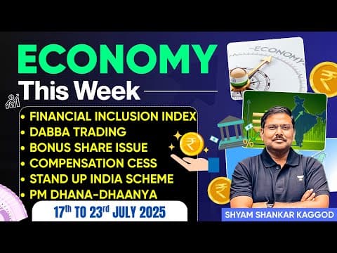 Economy This Week: Weekly Current Affairs for UPSC Prelims & Mains 2025–26 | Shyam Kaggod | IAS Exam thumbnail