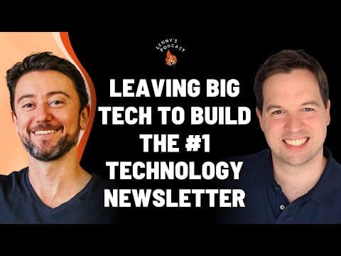 Leaving big tech to build the #1 technology newsletter | Gergely Orosz (The Pragmatic Engineer) thumbnail