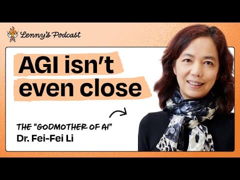 The Godmother of AI on jobs, robots & why world models are next | Dr. Fei-Fei Li thumbnail