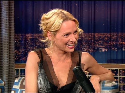 Uma Thurman's Thoughts on Quentin Tarantino’s Foot Fetish | Late Night with Conan O’Brien thumbnail
