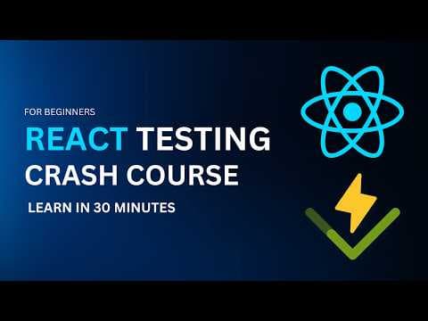 React Vite Testing Tutorial For Beginners - Vitest Testing Crash Course thumbnail