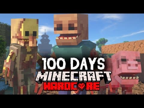I Spent 100 Days in a Parasite Apocalypse in Minecraft... Here's What Happened thumbnail