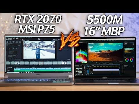 16" MacBook Pro vs BEAST PC Laptop for Video Editing?! thumbnail