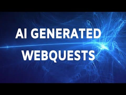 AI Generated WebQuests Free Online Course for Teacher Professional Development thumbnail