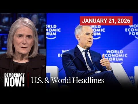 Top U.S. & World Headlines — January 21, 2026 thumbnail