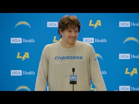 Justin Herbert On Harbaugh & Broncos Prep | LA Chargers thumbnail